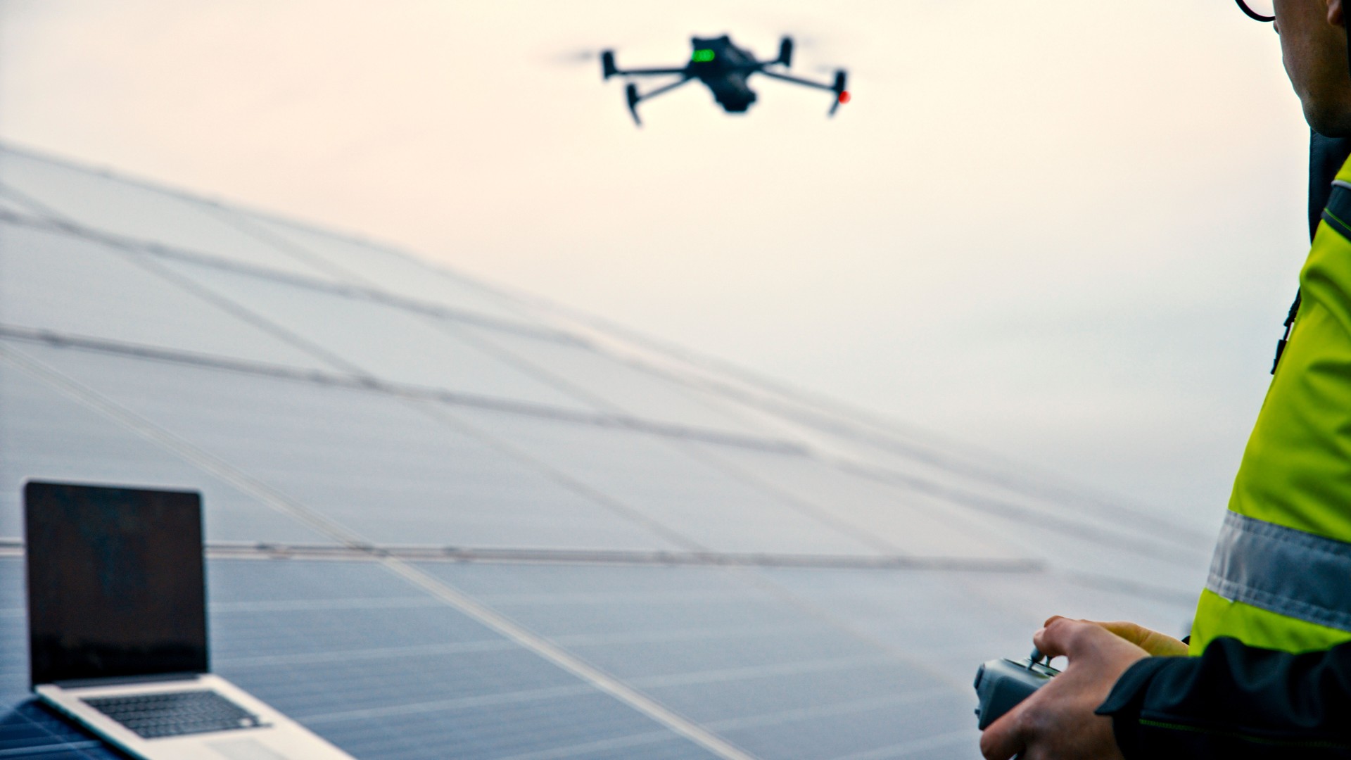 Drone Inspection of Solar Facility